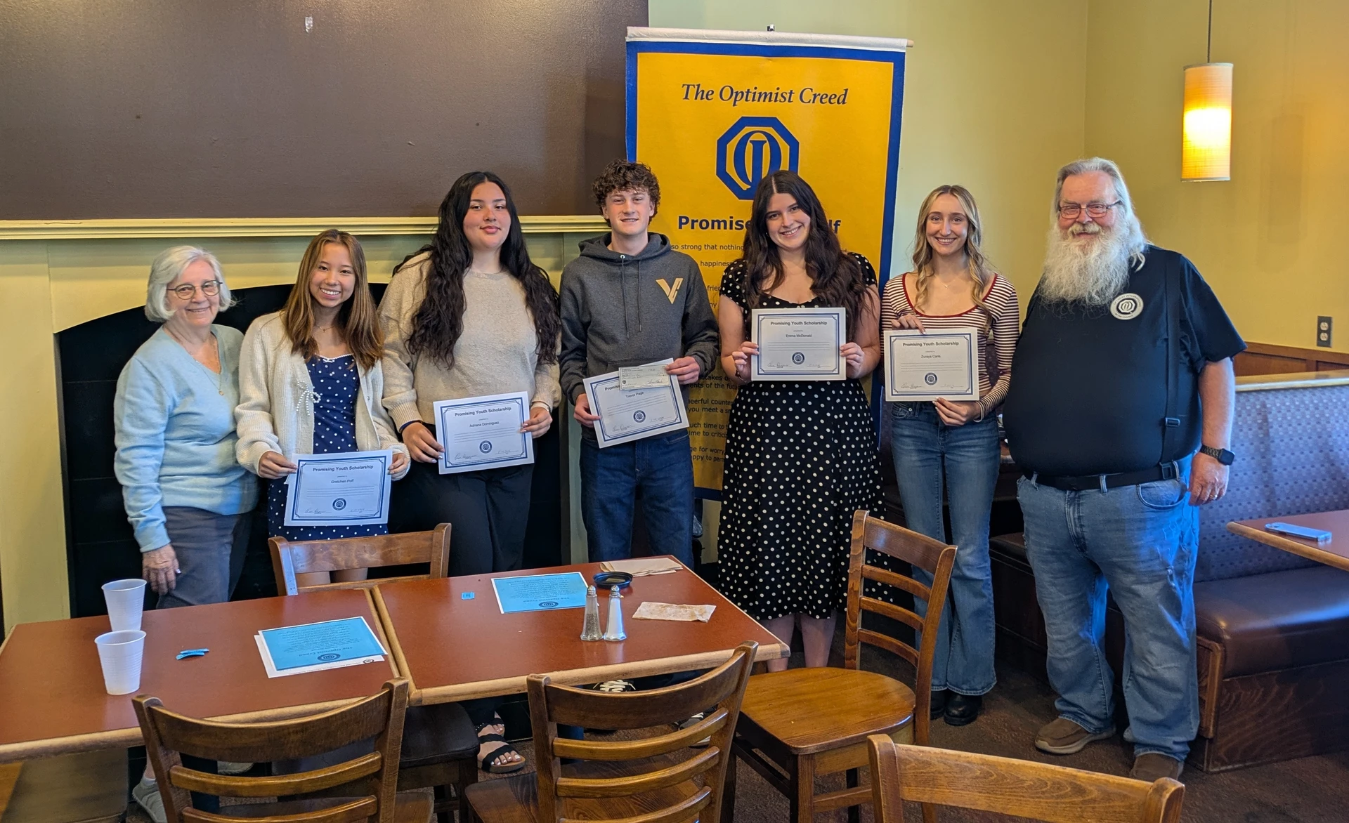 2026 Terre Haute Breakfast Optimist Club Scholarship Award Winners